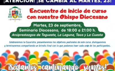 Encuentro de inicio de curso con nuestro Obispo Diocesano